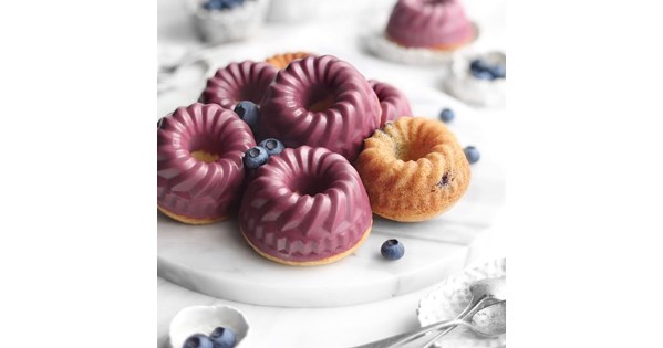 Mini Blueberry Bundt Cakes