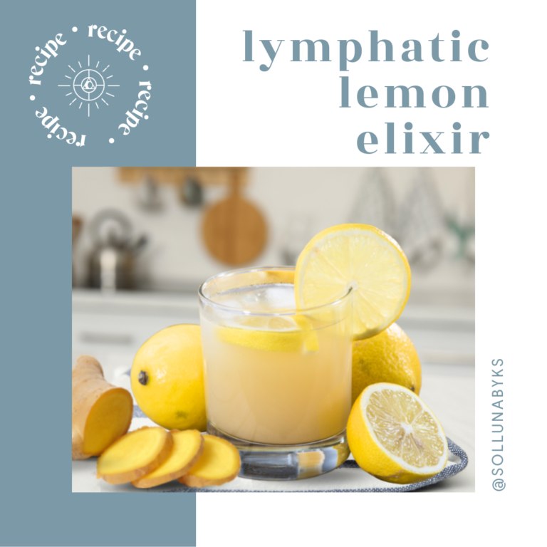 Lymphatic Lemon Elixir Recipe | Solluna by Kimberly Snyder