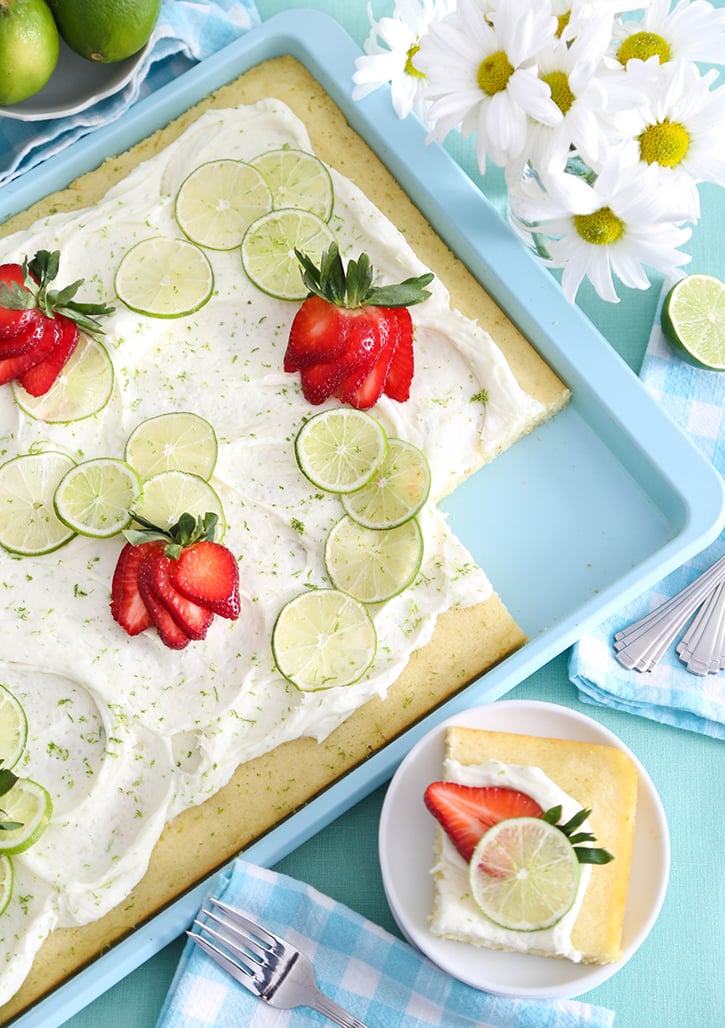 Key Lime Sheet Cake