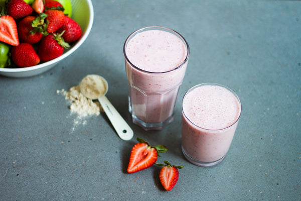 Smoothie protéiné aux fraises et Tofu