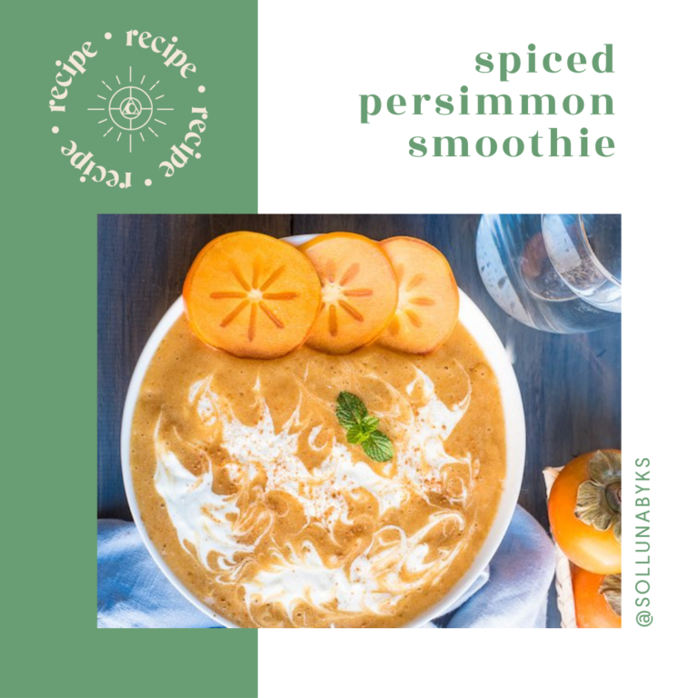 Spiced persimmon smoothie