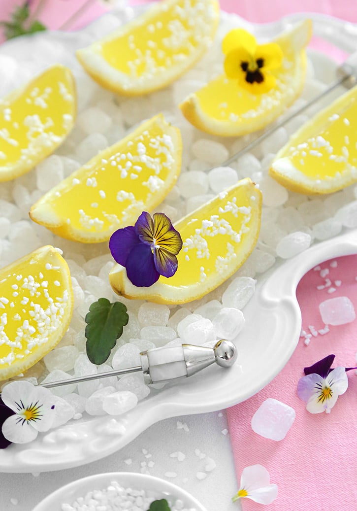 Lemon Elderflower Cordial Slices