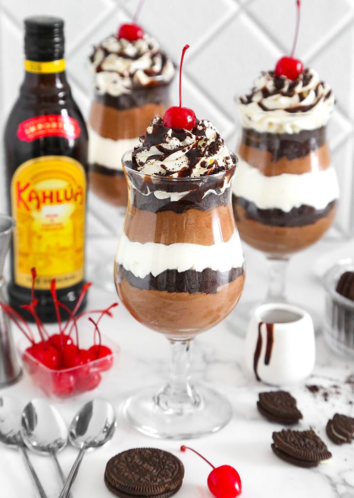 Oreo Mudslide Cheesecake Trifles