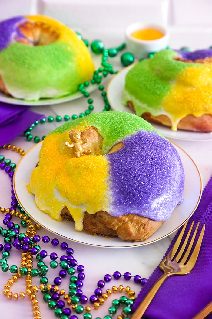 Mini King Cakes Recipe for Mardi Gras (From Scratch)