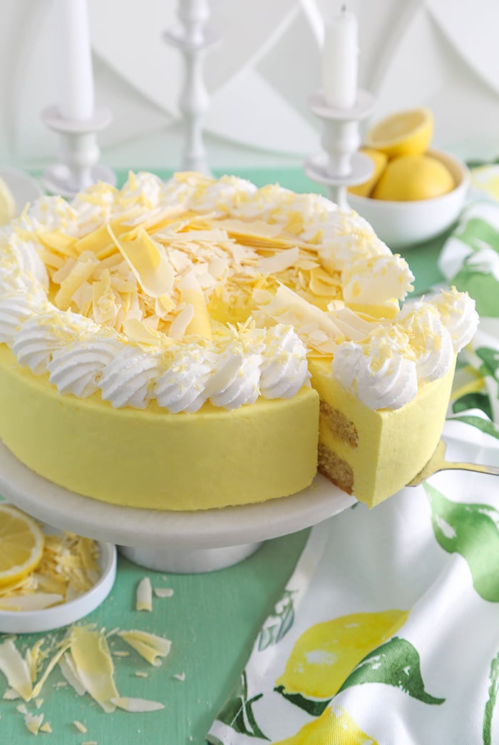 Lemon Mascarpone Torte - Sprinkle Bakes