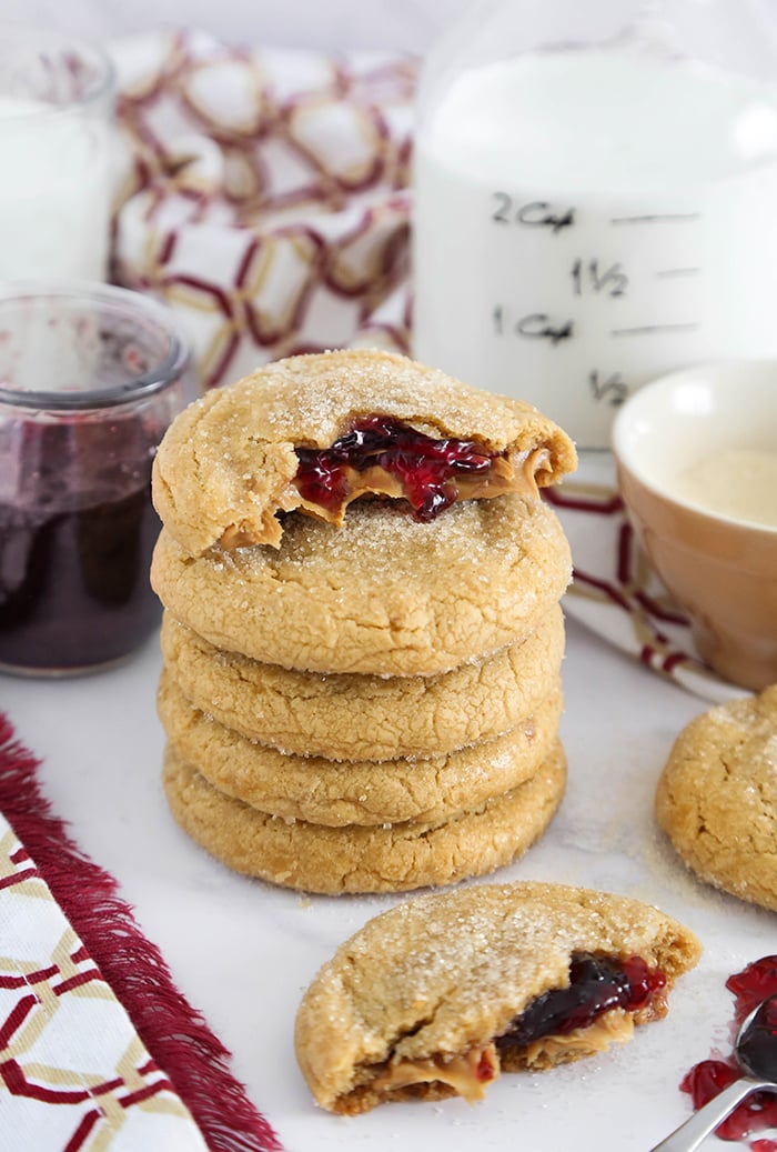 Peanut Butter and Jelly Cookies